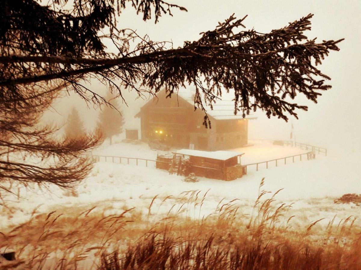 Rifugio Al Lago Del Mortirolo In Inverno Raggiungibile Solo A Piedi Monno Dış mekan fotoğraf